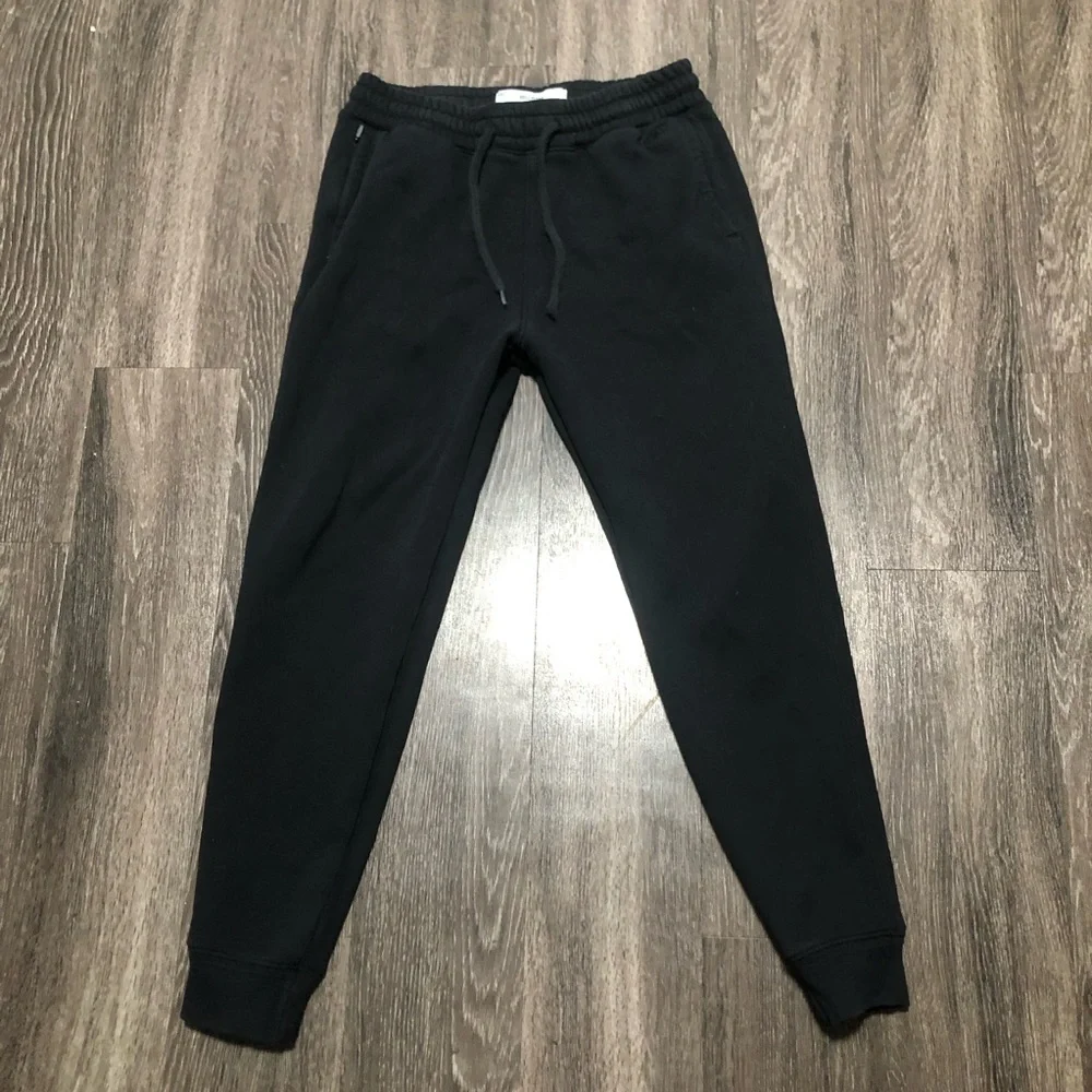 Hollister Black Joggers with Zipper Pockets & Embroidered Logo - Size S